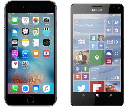 iPhone 6s Plus vs Lumia 950 XL