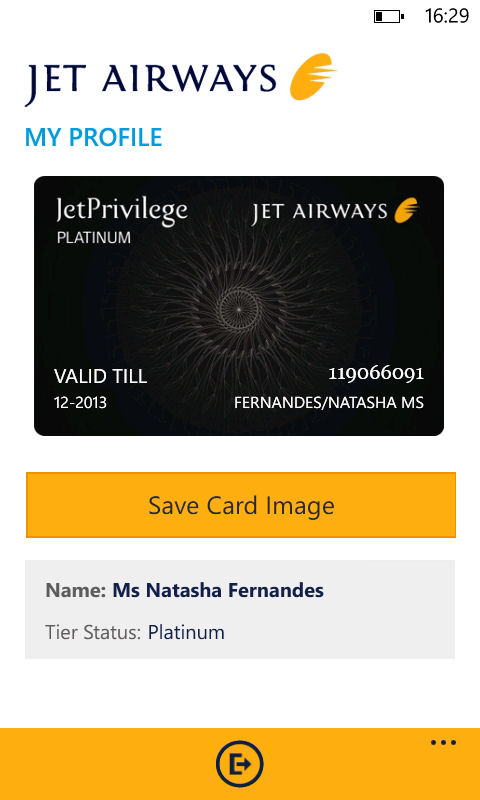 Jet Airways app