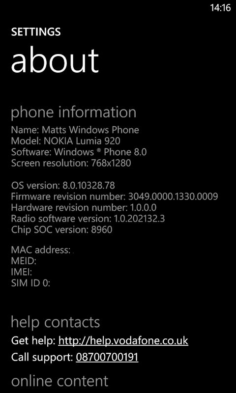 Прошивка Amber Для Lumia 920 White