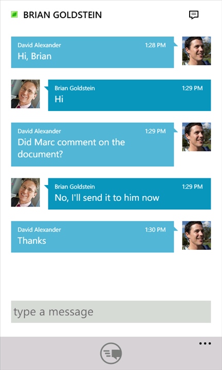 Microsoft Lync on Windows Phone