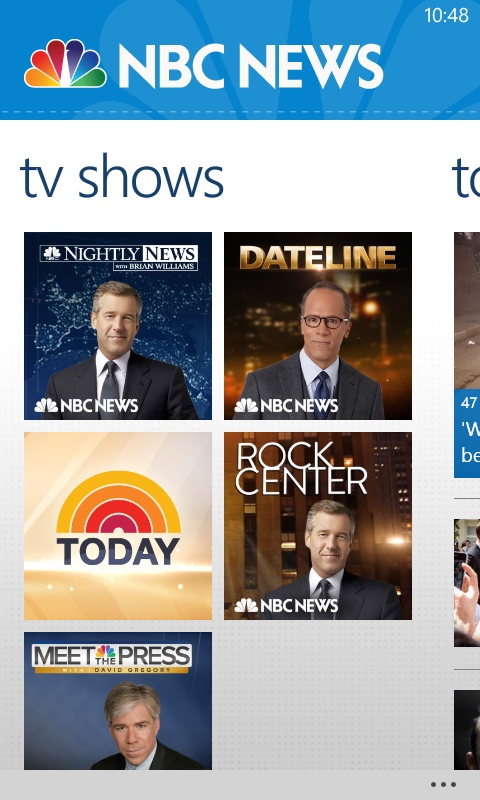 NBC News on Windows Phone