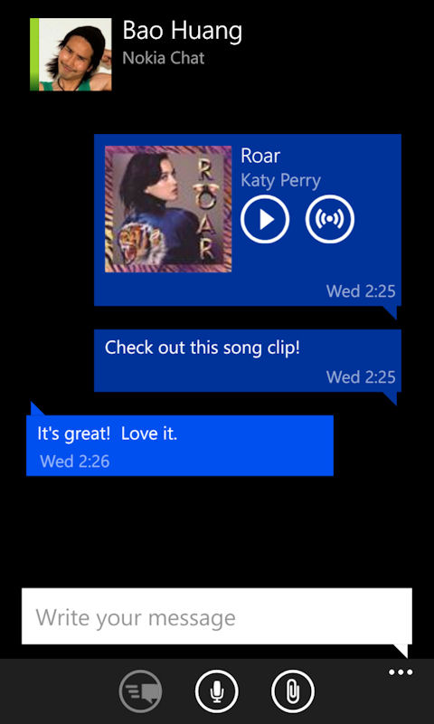 Nokia Chat Music