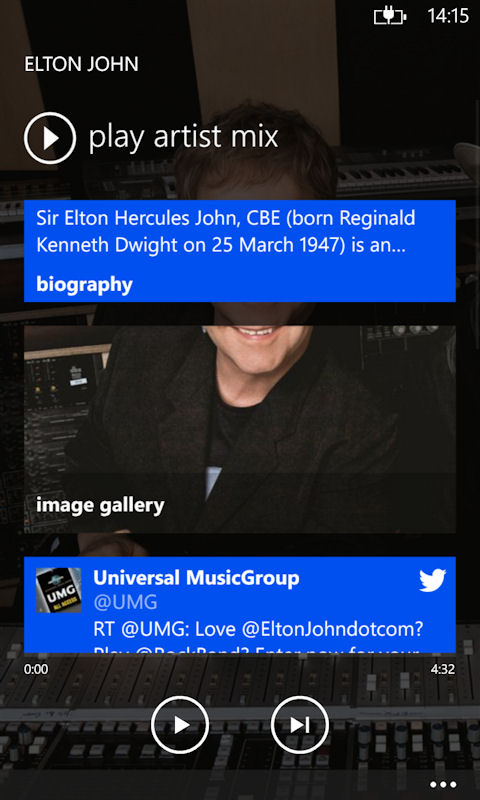 Nokia Music screenshot