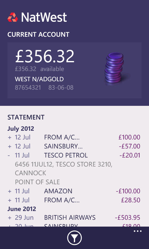how to get my bank statement natwest app
