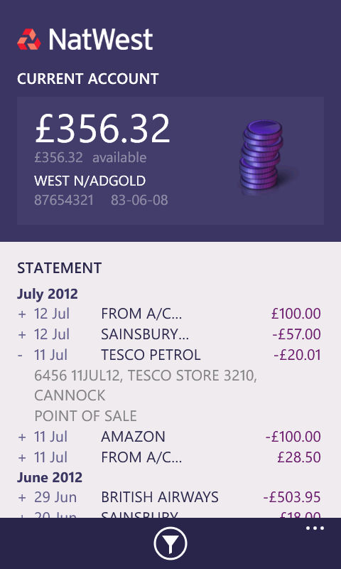 NatWest app