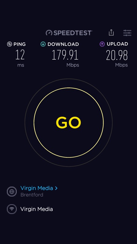 ookla speedtest app being throttled by windows