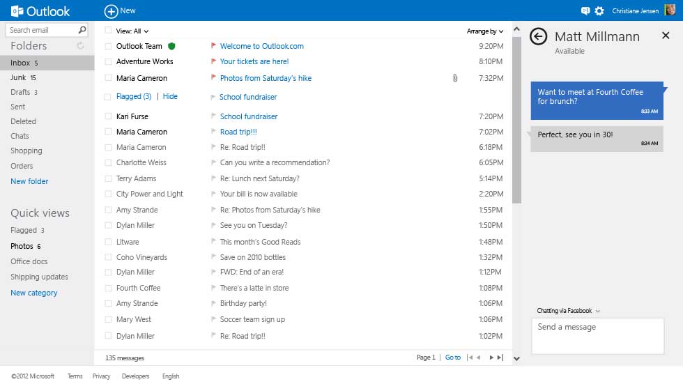 how to clean out a huge hotmail inbox