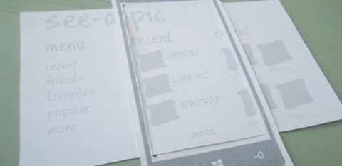 Paper Prototyping of Metro UI