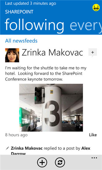 Sharepoint app screenshot