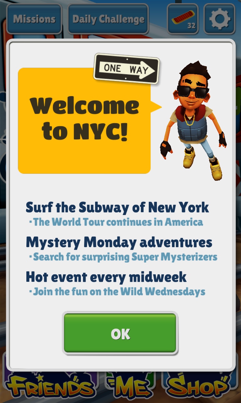 Subway surfers: New-York for iPhone - Download