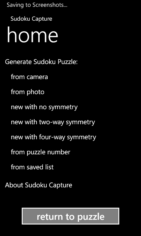 Sudoku Capture