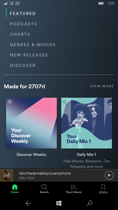 Unofficial Spotify player (Web wrapper) UWP - is (almost) brilliant