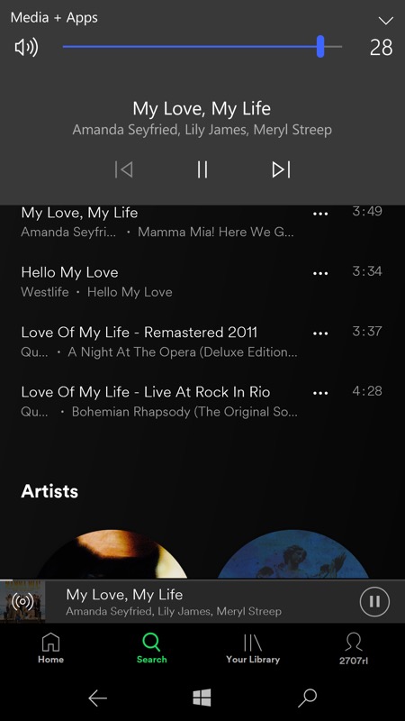 Unofficial Spotify player (Web wrapper) UWP - is (almost) brilliant