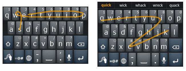 Swype keyboard