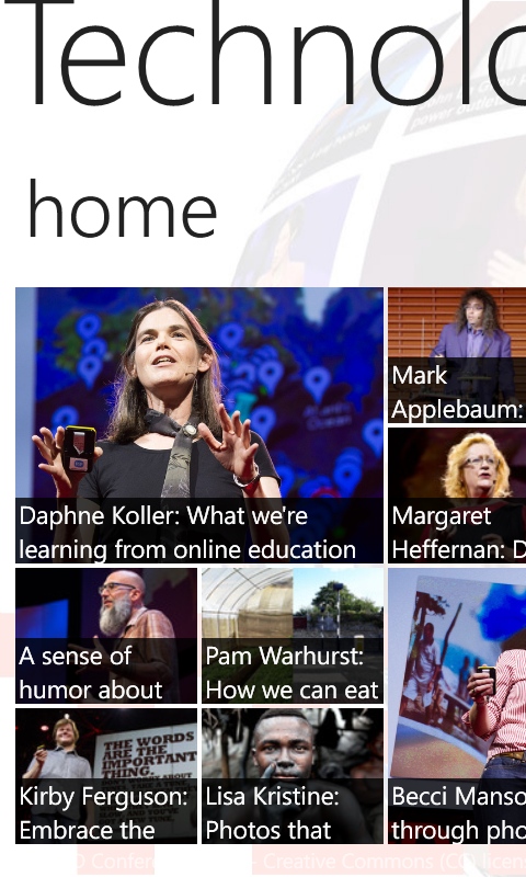 TED on Windows Phone