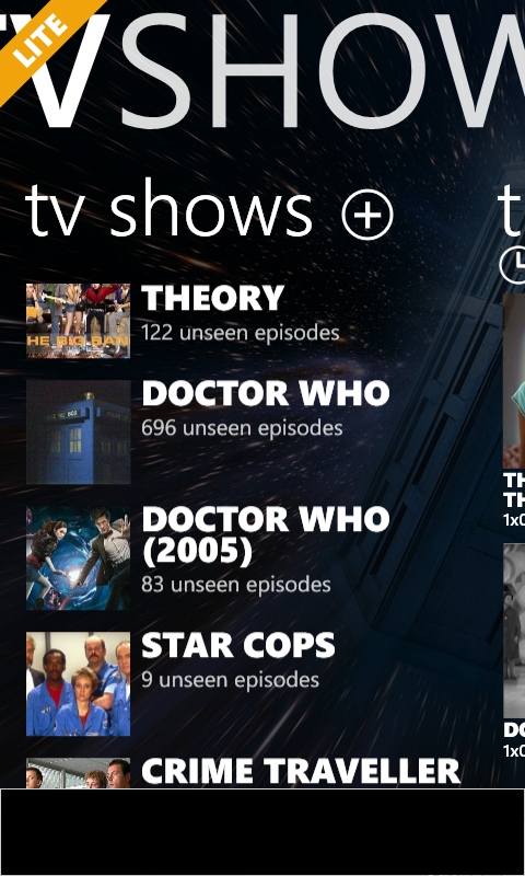 TVShow on Windows Phone