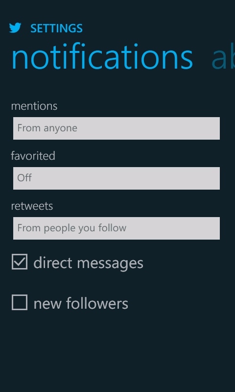 Twitter on Windows Phone Mango