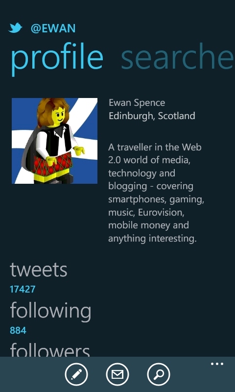 Twitter on Windows Phone Mango