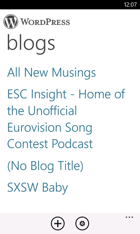 Wordpress on Windows Phone
