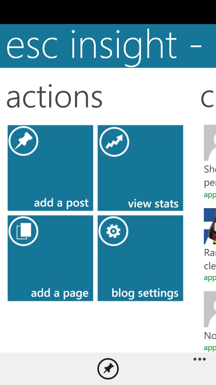 Wordpress 1.8 on WP8