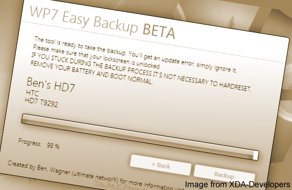 WP7 Easy Backup