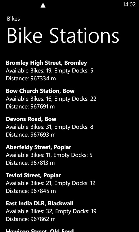 nearest bike station