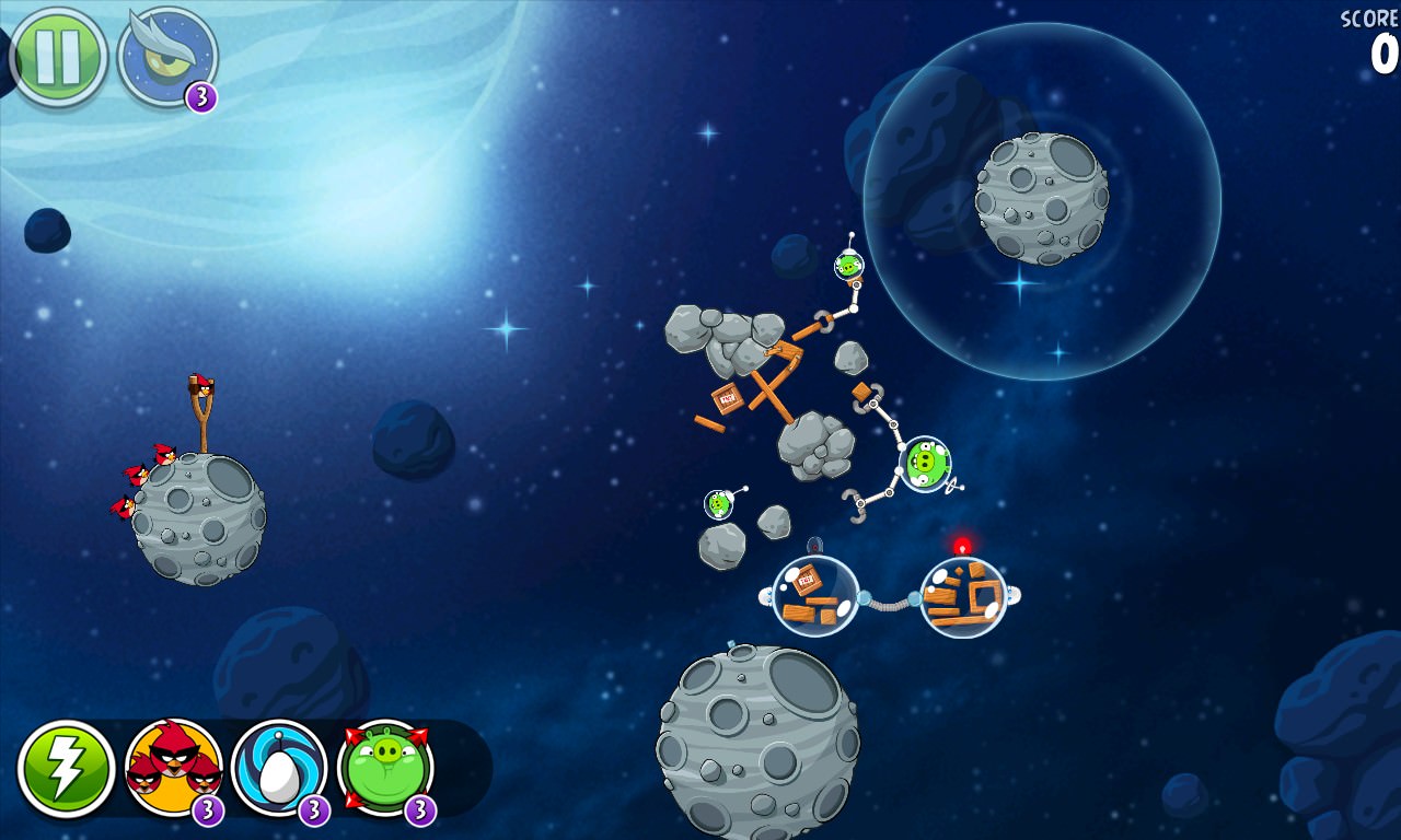 Beak Effect screenshot, Angry Birds Space