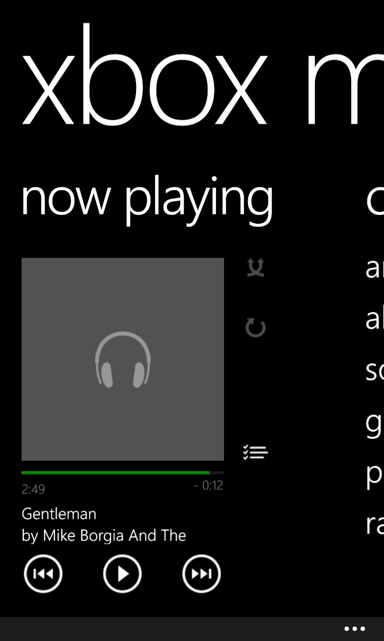 Xbox Music preview app