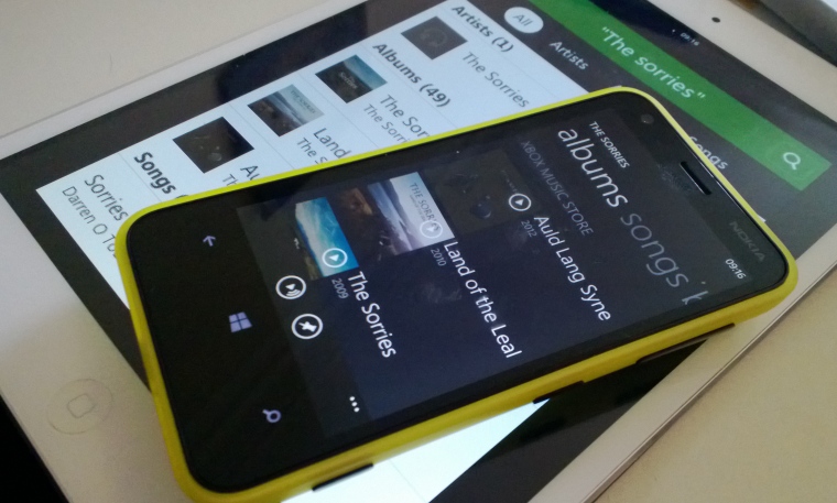 Xbox Music on WP8 and iOS