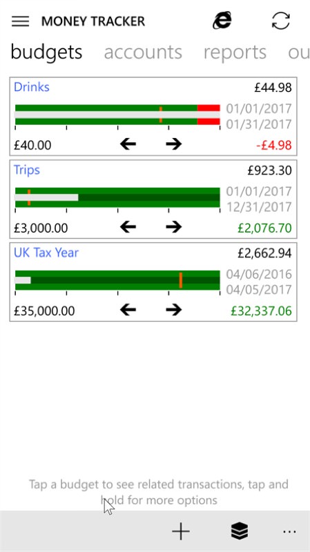 Screenshot, Money Tracker Pro