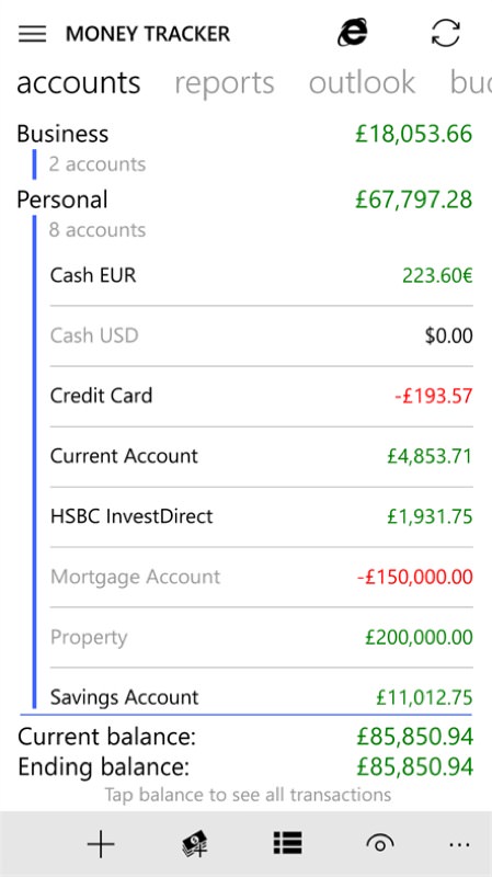 Screenshot, Money Tracker Pro