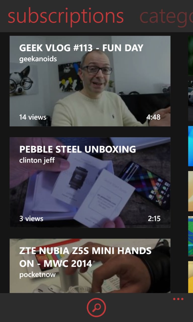 Screenshot, myTube