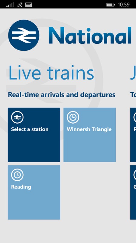 Screenshot, National Rail