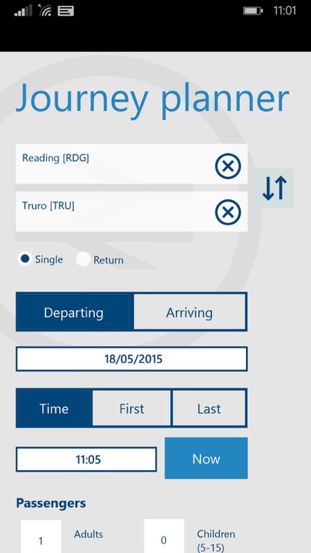 Screenshot, National Rail