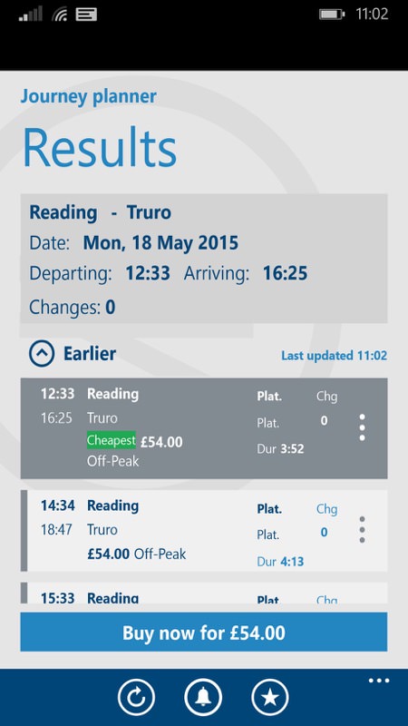 Screenshot, National Rail