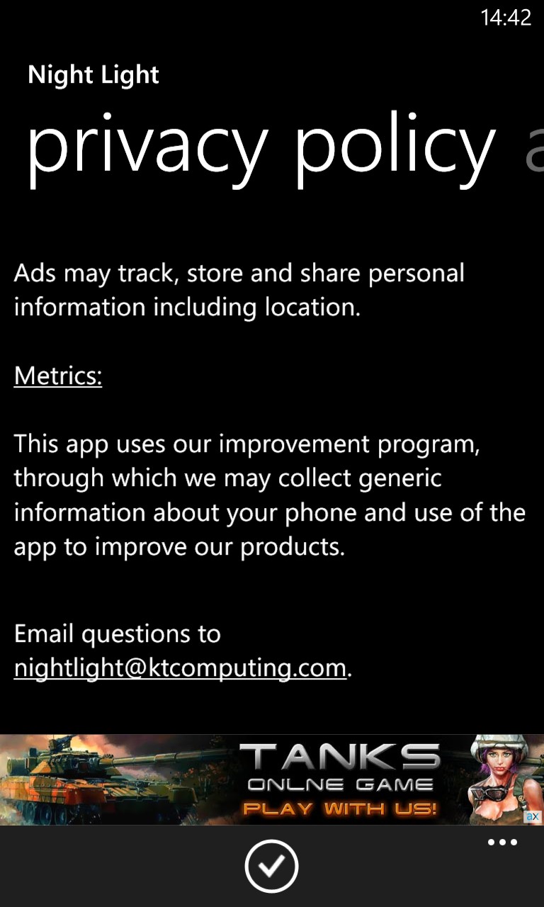 Screenshot, Night Light