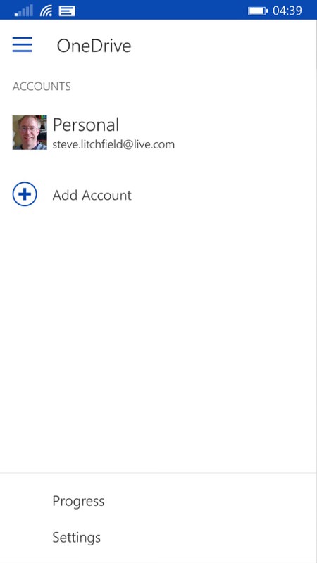 Screenshot, OneDrive