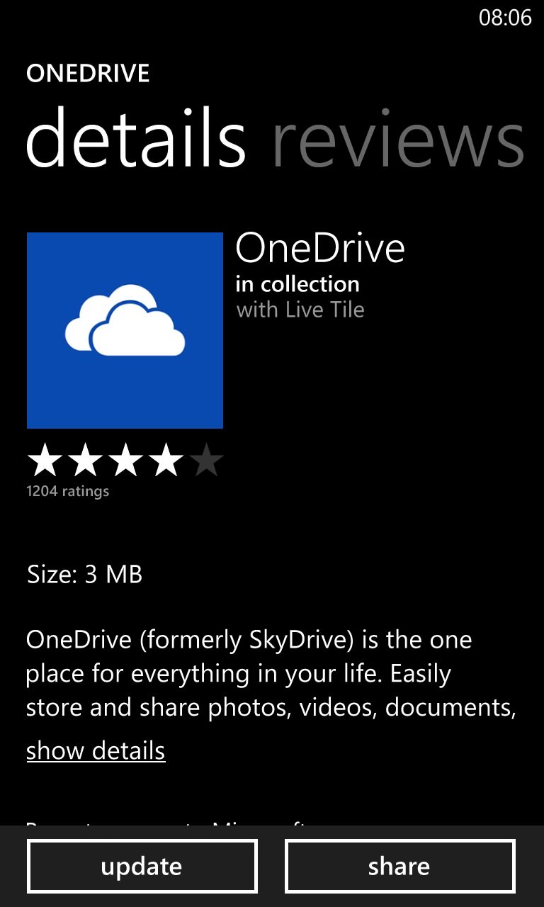 Screenshot, OneDrive transformation