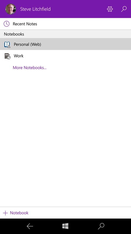 Screenshot, OneNote