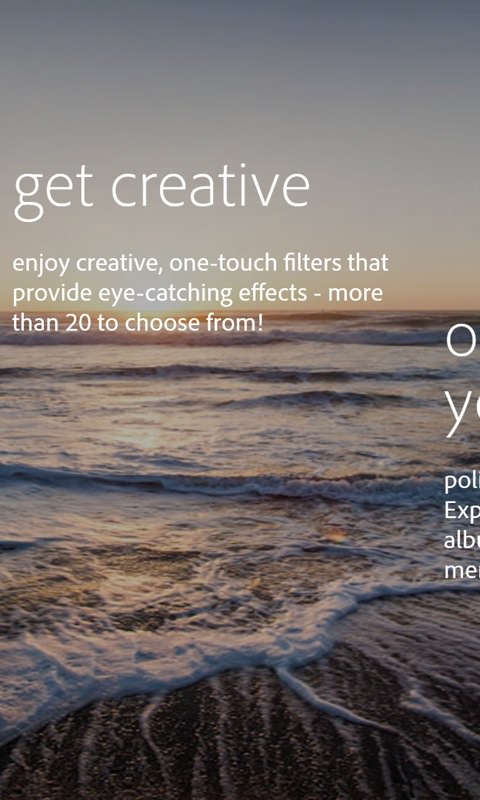 Screenshot, Adobe Photoshop Express