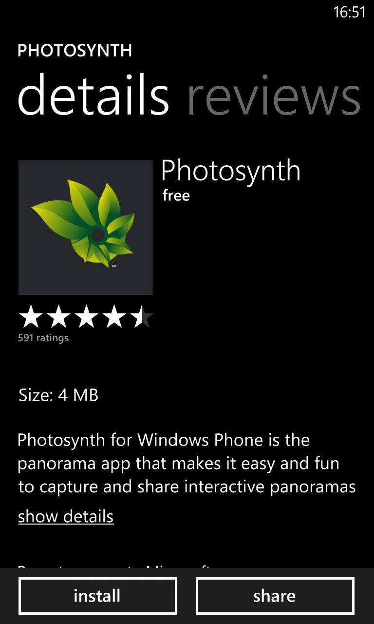 Photosynth Screenshot