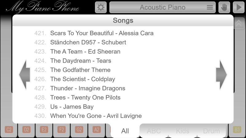 Screenshot, My Piano Phone
