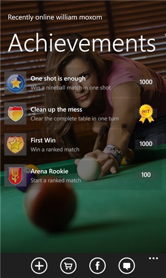 Screenshot, Pool Arena Online