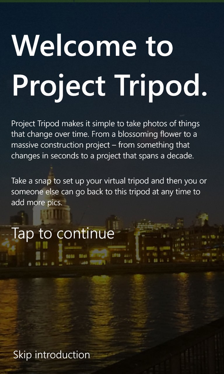 Screenshot, Project Tripod