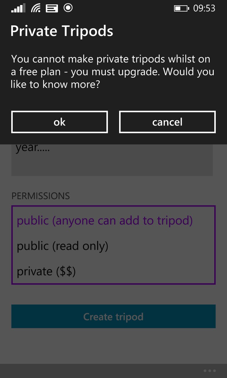 Screenshot, Project Tripod