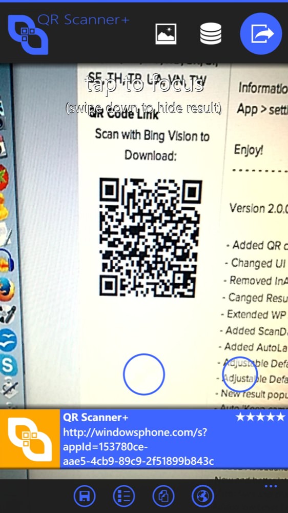 Screenshot, QR Scanner+