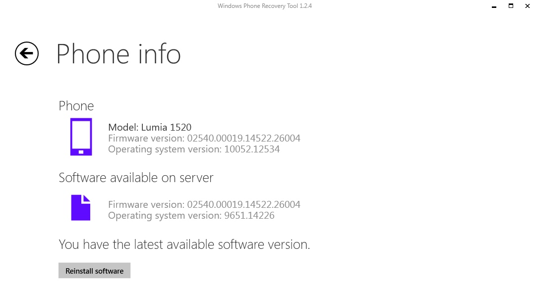 Reflashing a Windows Phone with stock firmware