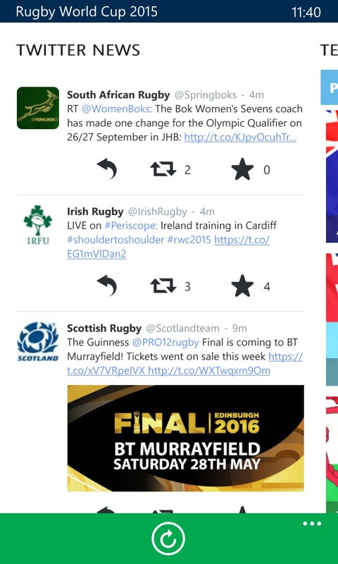 Screenshot, Rugby World Cup