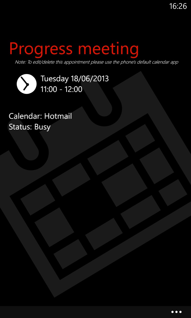 Screenshot, Simple Calendar