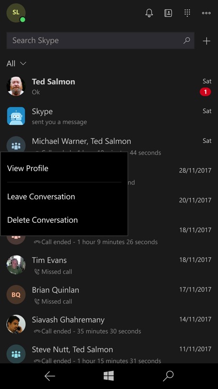 Screenshot, Skype